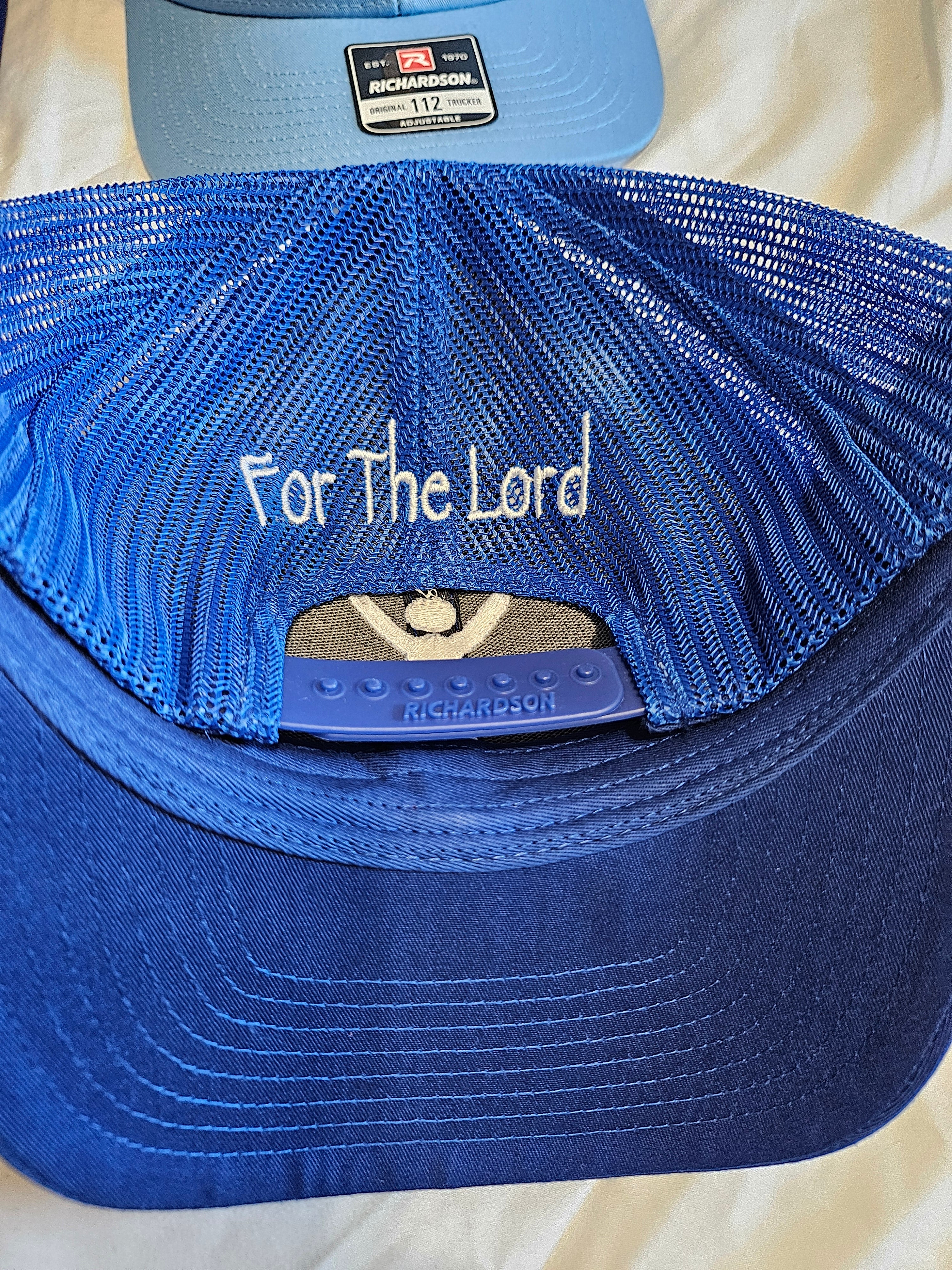 "Stand Up and Be Counted " "For The Lord" custom caps